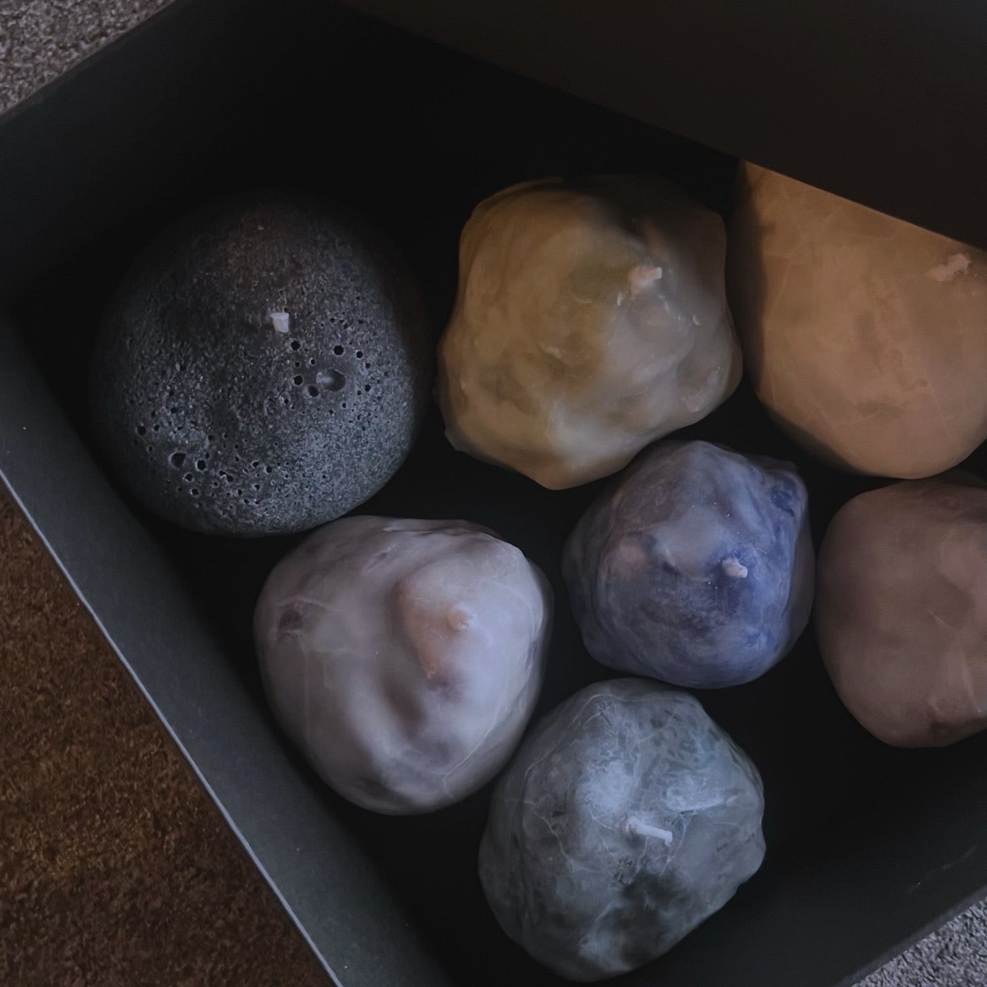 stone candle 7set