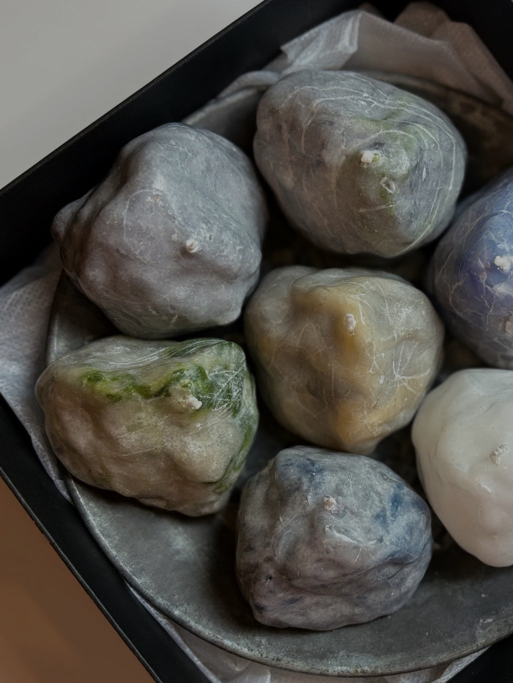 7-Piece Stone Candle Set