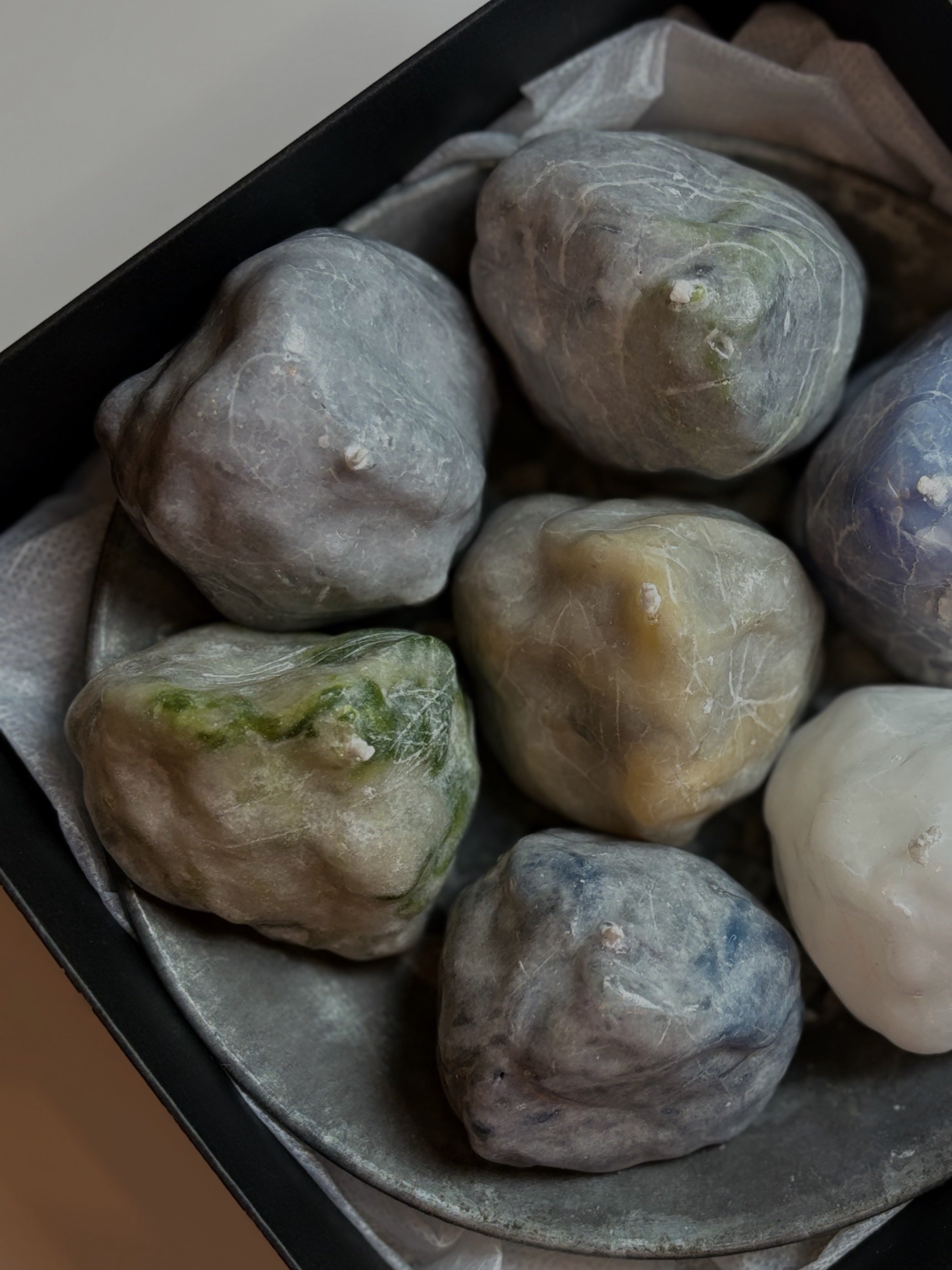 7-Piece Stone Candle Set