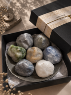 7-Piece Stone Candle Set